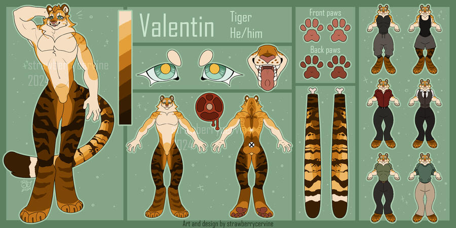 Reference Sheet + Big Fullbody + 6 Outfits